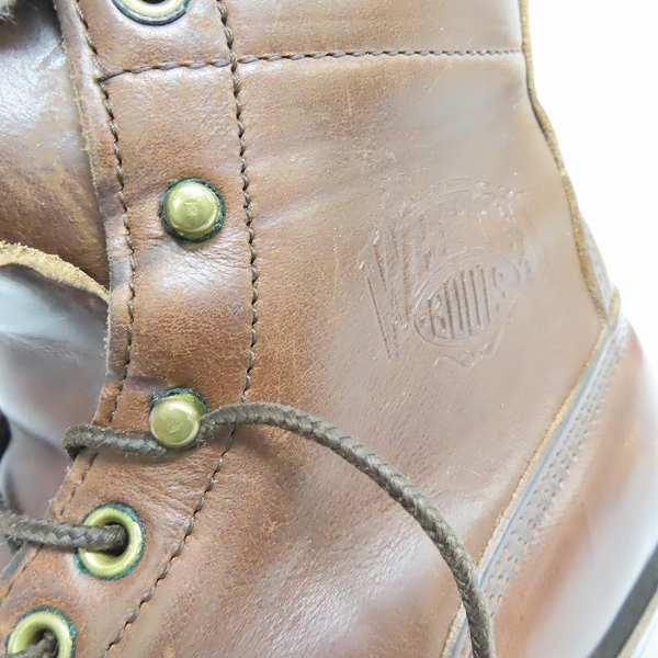 実際に弊社で買取させて頂いたWHITE’S BOOTS/ホワイツブーツ SMOKE JUMPER/スモークジャンパー レザー レースアップ ブーツ 350BNWCRCK/7.5Eの画像 6枚目