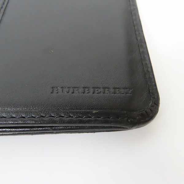 実際に弊社で買取させて頂いたBURBERRY/バーバリー レザー 二つ折り 長財布/ウォレットの画像 4枚目