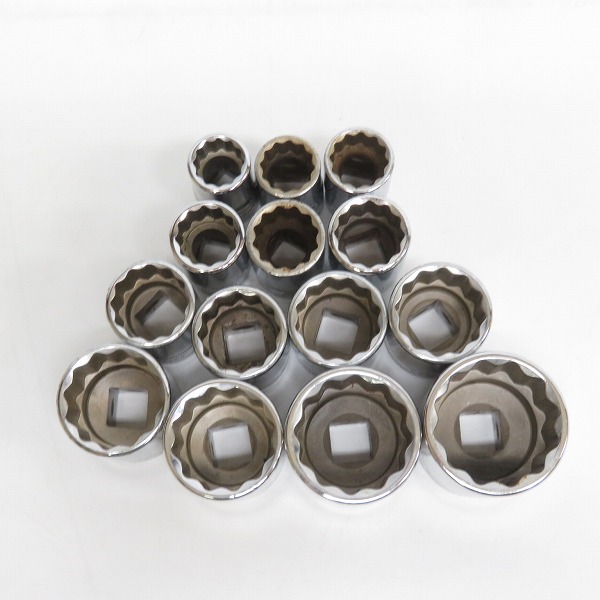 実際に弊社で買取させて頂いたSnap-on/スナップオン 1/2インチ シャローソケット SWM141/151/161/171/181/191//211/221/231/241/261/271/301/321 14点セットの画像 6枚目