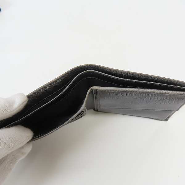 実際に弊社で買取させて頂いた【ギャラ付き】PRADA/プラダ サフィアーノ 二つ折り 財布/ウォレット 2M0738の画像 4枚目