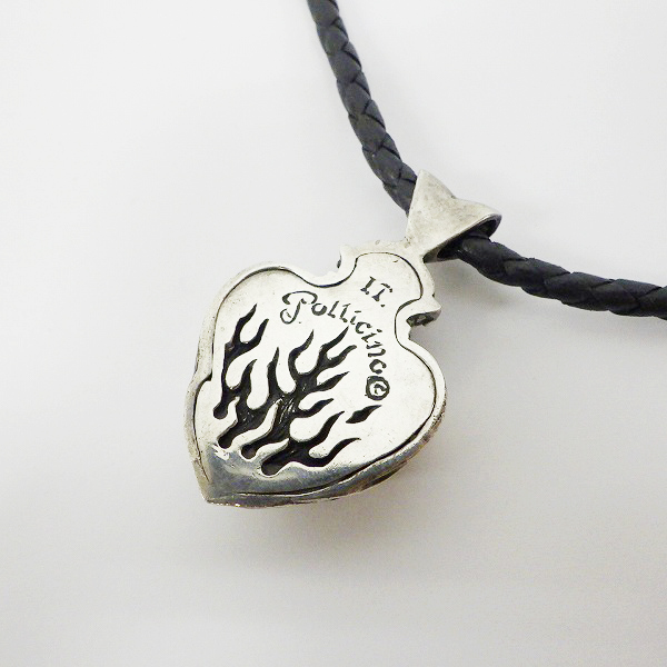 実際に弊社で買取させて頂いたLEATHERS＆TREASURES/レザーズ＆トレジャーズ フレイムハート ペンダント レザーネックレス/ペンダントの画像 2枚目