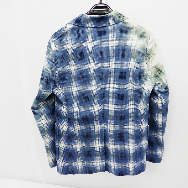 実際に弊社で買取させて頂いたBLUE BLUE ブルーブルー / PURE INDIGO JAPAN チェックジャケット/2の画像 1枚目
