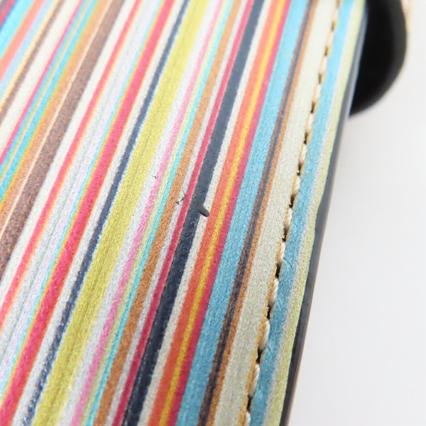 実際に弊社で買取させて頂いたPaul Smit/ポールスミス マルチストライプ システム手帳の画像 7枚目