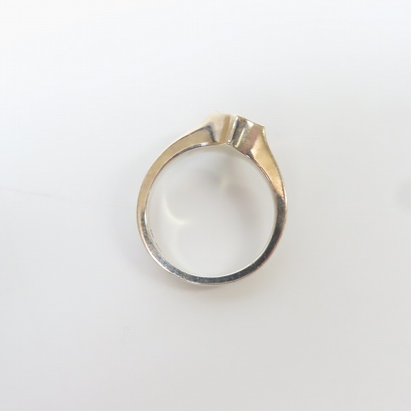 実際に弊社で買取させて頂いたGARNI/ガルニ ロゴ SV925 オニキス シルバー リング/指輪 17号の画像 5枚目