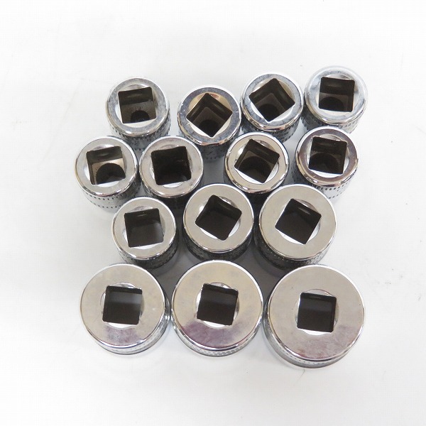 実際に弊社で買取させて頂いたSnap-on/スナップオン フランクドライブ 1/4インチ シャロー ソケットTMM4/4.5/5/5.5/6/7/8/9/10/11/12/13/14/TMMD7 14点セットの画像 6枚目