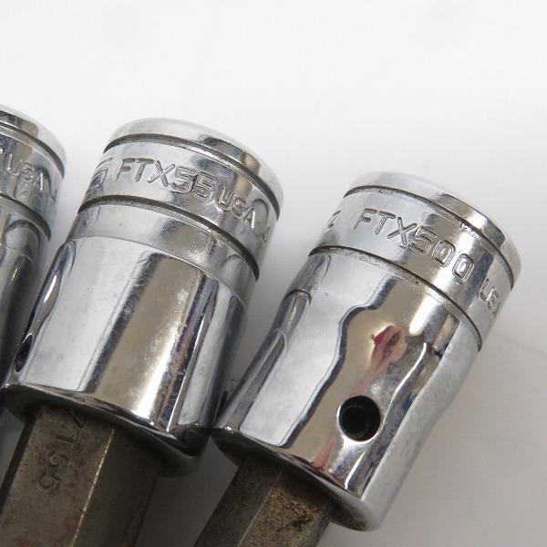 実際に弊社で買取させて頂いたSnap-on/スナップオン トルクスソケット TTX8/10/15A/20B/25C/FTX27A/30A/40A/45A/50C/500/55 12点セットの画像 5枚目