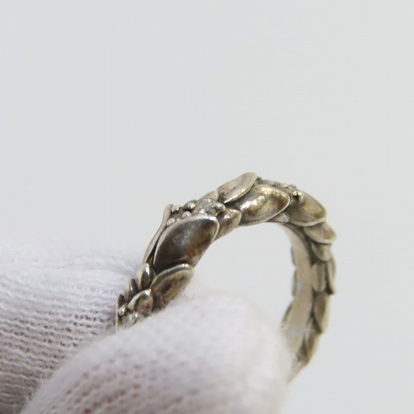 実際に弊社で買取させて頂いたBloody Mary/ブラッディマリー スノードロップリング w/3ダイヤ 11号の画像 7枚目