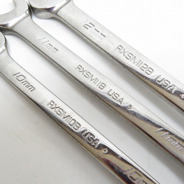 実際に弊社で買取させて頂いたSnap-on/スナップオン オープンエンド フレアナットコンビネーションレンチ RXSM10B/11B/12B/ OXIM4SB/5SB/6SB 6点セットの画像 3枚目
