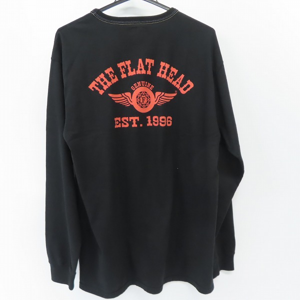 実際に弊社で買取させて頂いたFLAT HEAD/フラットヘッド ロゴプリント ロンT/カットソー /42の画像 1枚目
