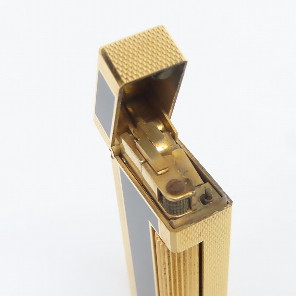 実際に弊社で買取させて頂いたdunhill/ダンヒル サイドローラーガスライター ブラック×ゴールド RL5201の画像 5枚目