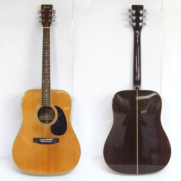 実際に弊社で買取させて頂いた★【難有り】Greco/グレコ W-200 アコースティックギター/アコギ 1970年代 グネコロゴの画像 1枚目