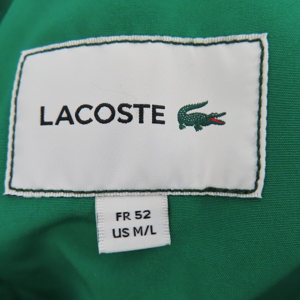 実際に弊社で買取させて頂いた【未使用】LACOSTE/ラコステ ワイド＆ショートフィールドジャケット BH2524L/52の画像 2枚目