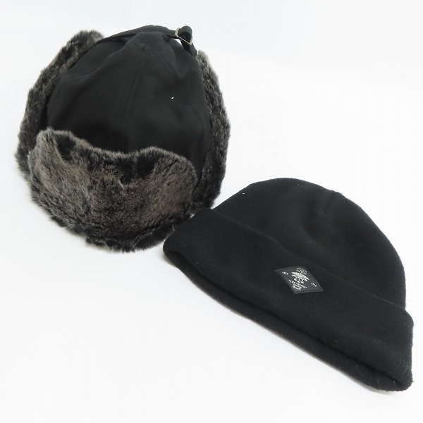 実際に弊社で買取させて頂いたCRIMIE/クライミー フライトキャップ/ドッグイヤーキャップ/ニットキャップ 2点セット