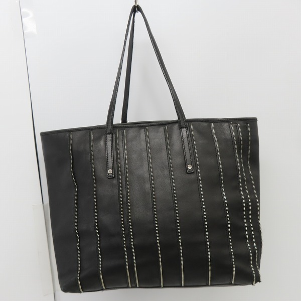 実際に弊社で買取させて頂いたJIMMY CHOO/ジミーチュウ ファスナー/ジッパーデザイン レザートートバッグ の画像 1枚目