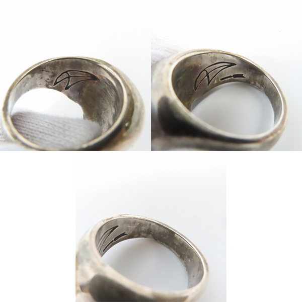 実際に弊社で買取させて頂いたCRAZY PIG/クレイジーピッグ ラージエビルスカルリング/23.5号の画像 6枚目