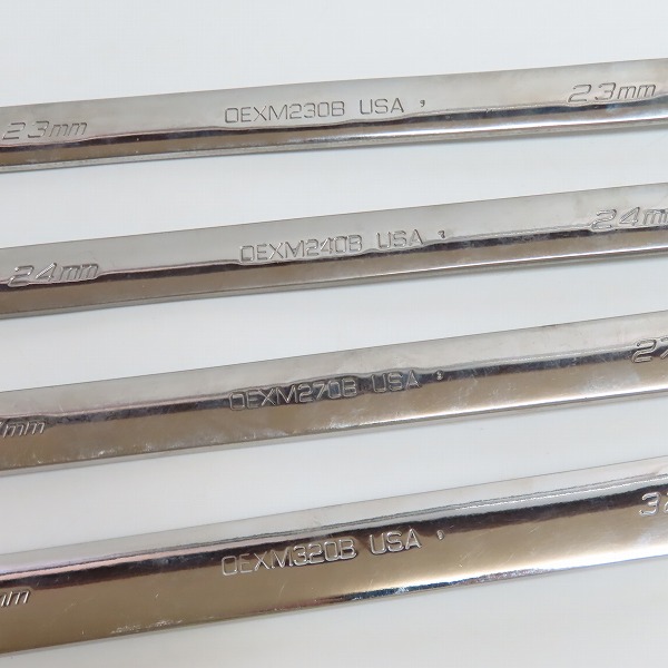 実際に弊社で買取させて頂いたSnap-on/スナップオン コンビネーションレンチ OEXM170A/190A/210A/220/230B/240B/270B/320B 8点セットの画像 3枚目