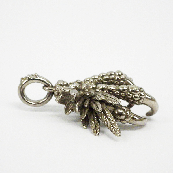 実際に弊社で買取させて頂いたBloody Mary/ブラッディマリー Night raven/ナイトレイヴン K18WG ペンダントトップ w/ダイヤの画像 3枚目