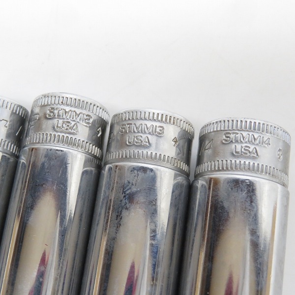 実際に弊社で買取させて頂いたSnap-on/スナップオン フランクドライブ 1/4インチ ディープ ソケット STMM4/5/5.5/6/7/8/9/10/11/12/13/14/ 12点セットの画像 4枚目