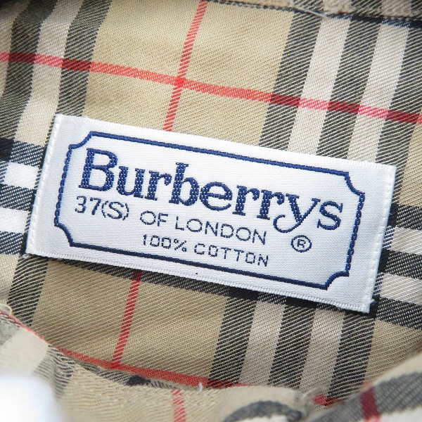 実際に弊社で買取させて頂いたBurberry's/バーバリーズ ノバチェック ボタンダウンシャツ/37(S)の画像 2枚目