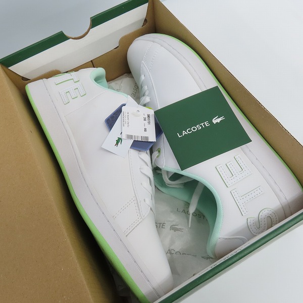実際に弊社で買取させて頂いた【未使用】LACOSTE/ラコステ carnaby evo スニーカー SM00701/UK9.5の画像 8枚目