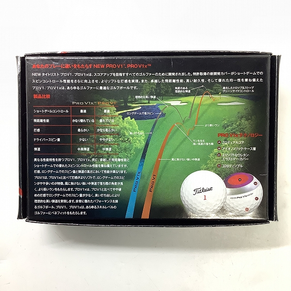 実際に弊社で買取させて頂いた【未使用/オウンネーム】Titleist/タイトリスト PRO V1x ゴルフボール 2スリーブの画像 3枚目