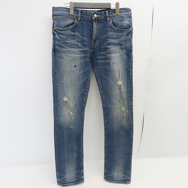 実際に弊社で買取させて頂いたTHE CRIMIE/クライミー ダメージペイント加工ストレッチデニムパンツ CRA1-BF1N-PT02/L