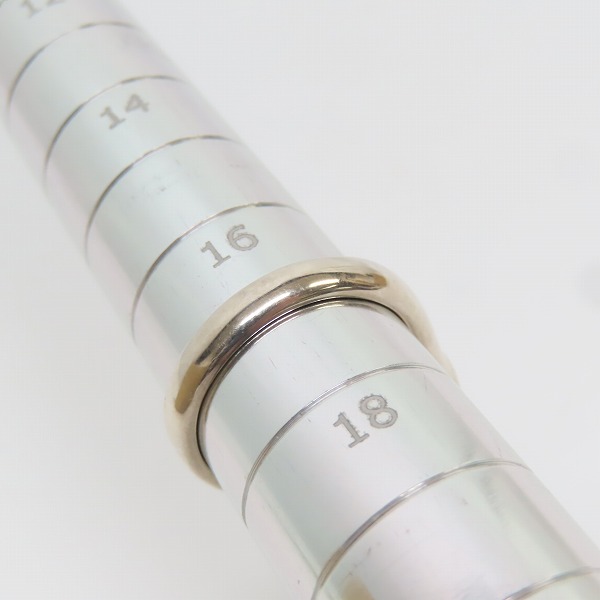 実際に弊社で買取させて頂いたGARNI/ガルニ ロゴ SV925 オニキス シルバー リング/指輪 17号の画像 9枚目