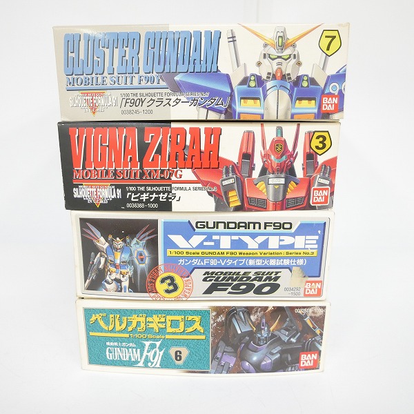実際に弊社で買取させて頂いた【組済/ジャンク】バンダイ 1/100 F90Y クラスター ガンダム/ビギナゼラ/F90-Vタイプ/ベルガギロス 4点セット/ガンプラの画像 5枚目