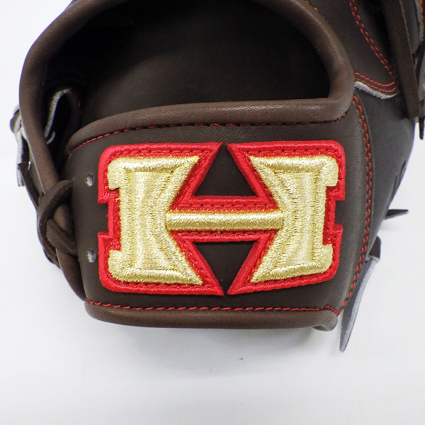 実際に弊社で買取させて頂いたHI-GOLD/ハイゴールド Special Order/スペシャルオーダー 硬式 内野手用 グローブ/グラブ TKW-206の画像 5枚目