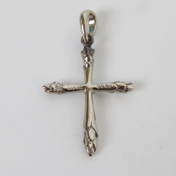 実際に弊社で買取させて頂いた【ギャラ付】ブラッディマリー10th K18WGネックレスチェーン 45cm/K18WGクロスペンダントw/ダイヤ/2点セットの画像 2枚目