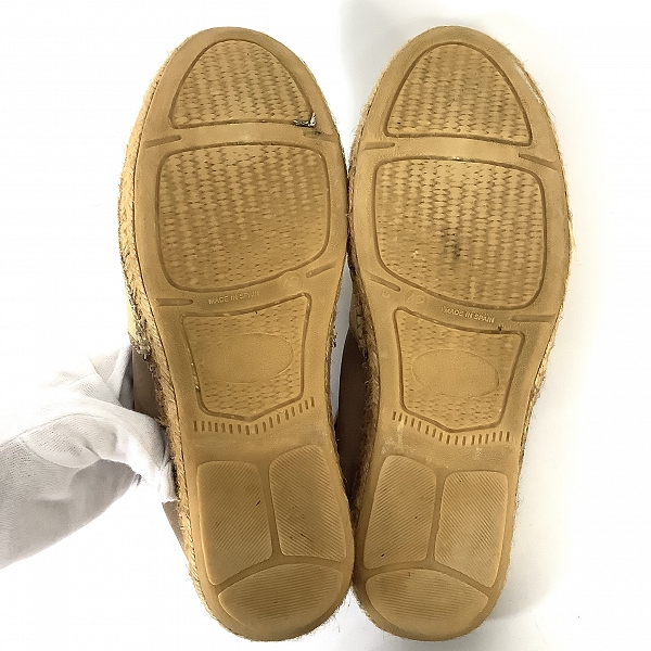 実際に弊社で買取させて頂いたGAIMO×EDIFICE/ガイモ×エディフィス スエード スリッポン シューズ ベージュ ネイビー/42 43/ 2点セットの画像 2枚目