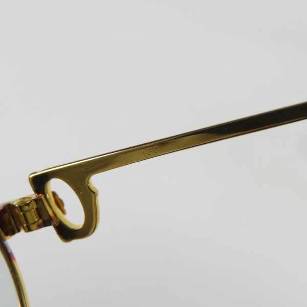 実際に弊社で買取させて頂いたCartier/カルティエ 度入り ヴィンテージ ダブルブリッジ メタルフレーム サングラスフレームの画像 7枚目