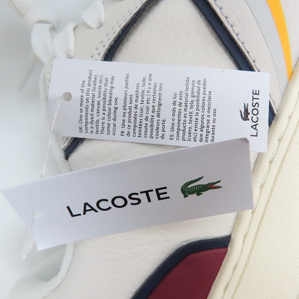 実際に弊社で買取させて頂いた【未使用】LACOSTE/ラコステ スニーカー L001 0321 SM00922/UK9.5の画像 6枚目