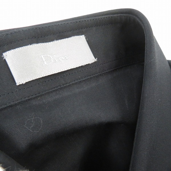 実際に弊社で買取させて頂いたDior HOMME/ディオールオム 07AW エディ期 カラー切替デザイン長袖シャツ 7H3151880100 /37の画像 5枚目