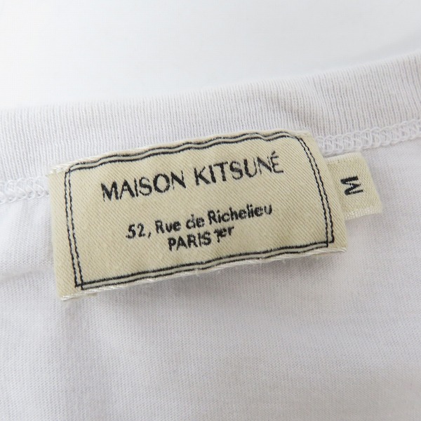 実際に弊社で買取させて頂いたMAISON KITSUNE/メゾンキツネ OVERIZED NEON FOX PRINT ネオンフォックス プリントTシャツ /Mの画像 2枚目
