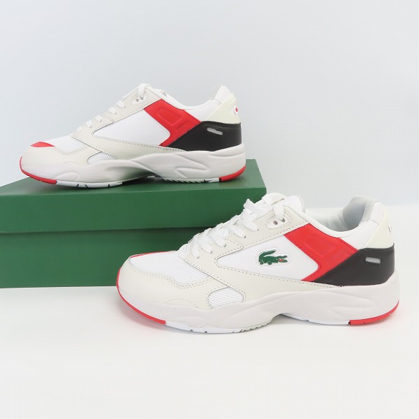 実際に弊社で買取させて頂いた【未使用】LACOSTE/ラコステ STORM 96 LO 0721 1 スニーカー SM00851/UK9.5の画像 3枚目