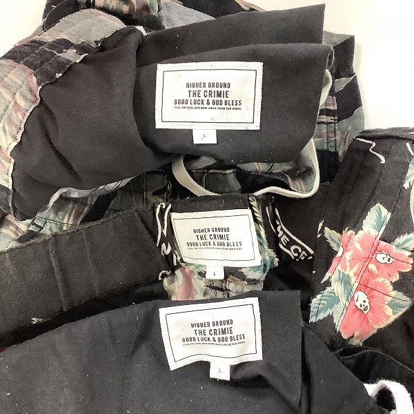 実際に弊社で買取させて頂いたCRIMIE/クライミー ハーフパンツ/ショートパンツ カモフラ/無地/アロハ柄 3点セットの画像 2枚目