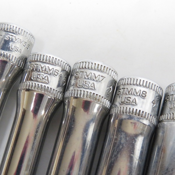 実際に弊社で買取させて頂いたSnap-on/スナップオン フランクドライブ 1/4インチ ディープ ソケット STMM4/5/5.5/6/7/8/9/10/11/12/13/14/ 12点セットの画像 2枚目