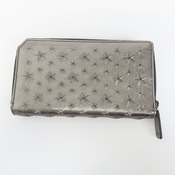 実際に弊社で買取させて頂いたJIMMY CHOO/ジミーチュー レザーウォレット 長財布の画像 1枚目