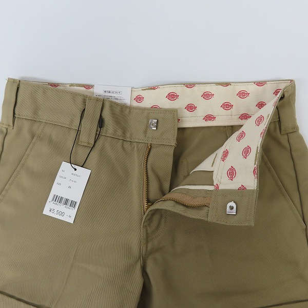 実際に弊社で買取させて頂いた【未使用】Dickies/ディッキーズ ショートパンツ ベージュ WL875LH1 /26の画像 5枚目