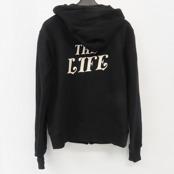 実際に弊社で買取させて頂いたCRIMIE/クライミー SWEAT ZIP PARKA THE LIFE/ジップアップパーカー ブラック C1K1-SW14/Sの画像 1枚目