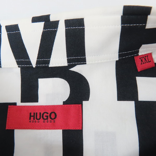 実際に弊社で買取させて頂いたHUGO BOSS/ヒューゴボス 総柄 ロングスリーブシャツ XXLの画像 2枚目