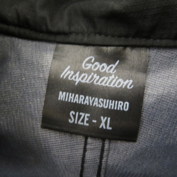 実際に弊社で買取させて頂いたMIHARA YASUHIRO×GU/ミハラヤスヒロ×ジーユー フード付フルジップジャケット/XLの画像 2枚目