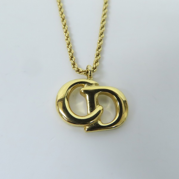 実際に弊社で買取させて頂いたChristian Dior/クリスチャンディオール ネックレス イヤリング ゴールド 3点セットの画像 1枚目