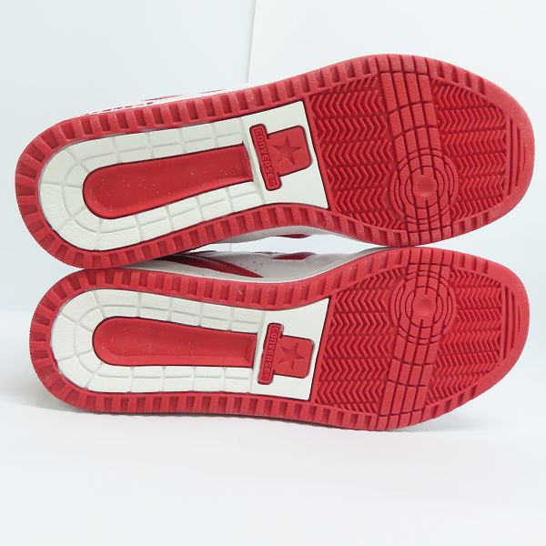 実際に弊社で買取させて頂いた【観賞用】CONVERSE/コンバース WEAPON CLASSIC HI 90s ビンテージ ホワイト/レッド 28.0の画像 2枚目