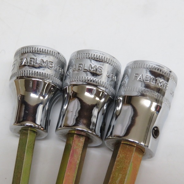 実際に弊社で買取させて頂いたSnap-on/スナップオン 3/8インチ ソケット ヘキサ ボール ロング FABLM4/5/6/8/10 5点セットの画像 3枚目