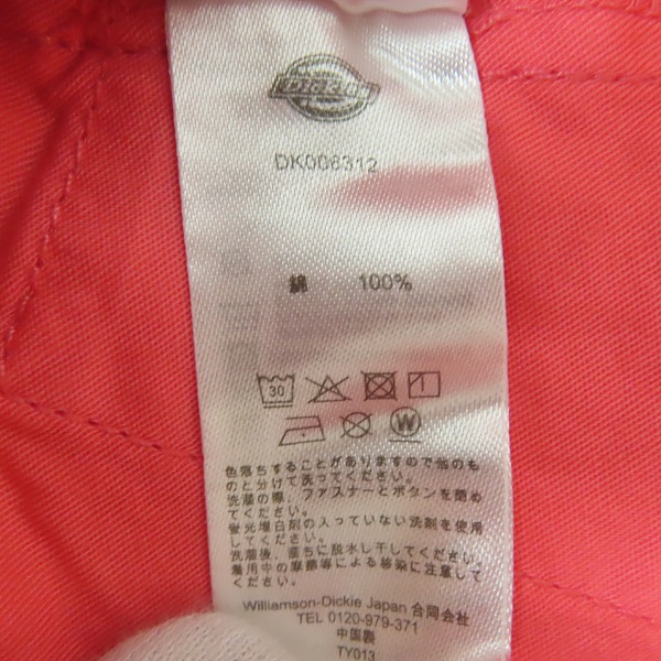 実際に弊社で買取させて頂いた【未使用】Dickies/ディッキーズ ショートパンツ ピンク DK006312CW4 /26の画像 5枚目