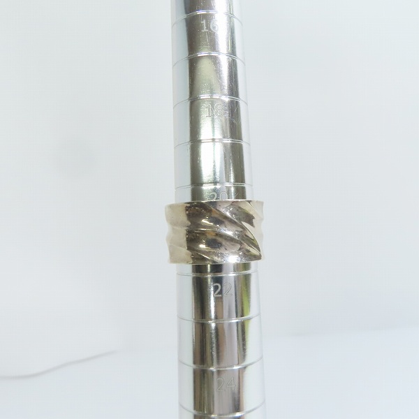 実際に弊社で買取させて頂いたGARNI/ガルニ sterling silver ワイド リング/指輪 21号/2点セットの画像 7枚目