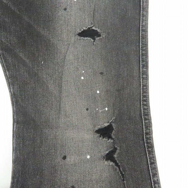 実際に弊社で買取させて頂いたTHE CRIMIE/クライミー ダメージペイント加工ストレッチデニムパンツ C1H5-BFPT-05/Lの画像 8枚目