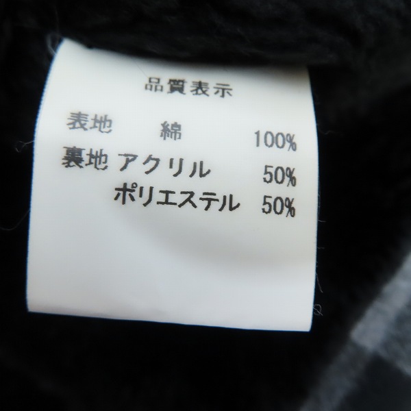 実際に弊社で買取させて頂いたCRIMIE/クライミー 内ボア チェック シャツジャケット/ブルゾン/Mの画像 3枚目